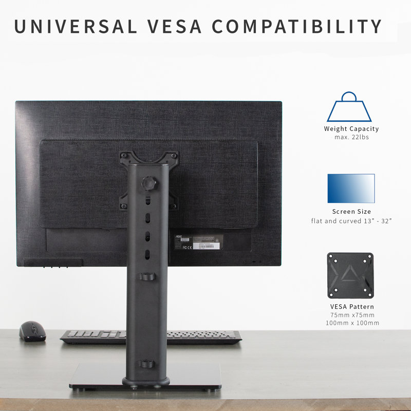 Single Monitor and TV Desk Stand