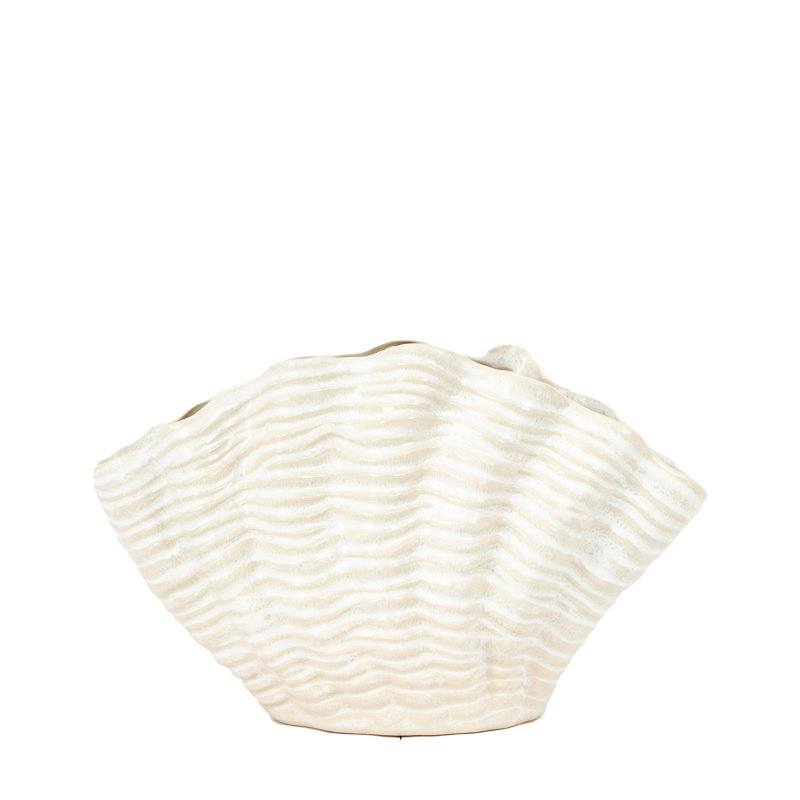 Scribner Stoneware Table Vase, 15.5cm H x 23.5cm W x 10cm D