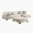 Hulett 135" Modern Modular Sectional with Corduroy Fabric, Adjustable Backrests & 5 Pillows-1833666549-1837100737