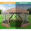 Pièce moustiquaire 15 x 15 avec moustiquaire, auvent pour tente Hub Hub-105094386