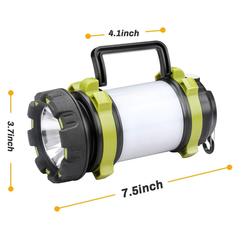 7'' Battery Powered Integrated LED Color Changing Outdoor Lantern, Grey