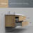Angela 72 inch Fully Assembled Double Floating Bathroom Vanity with Solid Surface Sink-72077757