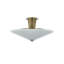 Cologne Flush Mount in Vintage Brass