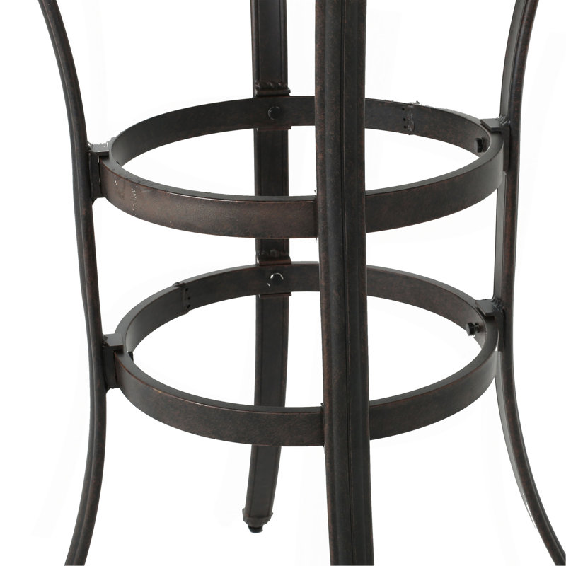 Table de bar en fonte d'aluminium
