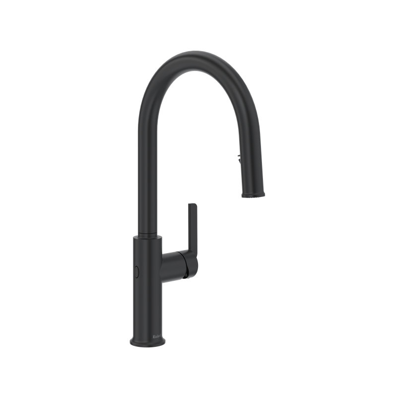 Authentica Pull-Down Touchless Kitchen Faucet With C-Spout, Black