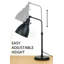 Lampe noir mat 18,75 po Jormun