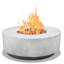Aleidy Round Polyresin Propane Smokeless Fire Pit-655532497