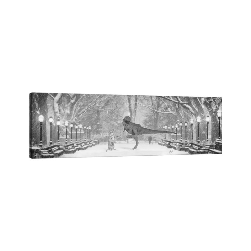 «Dance with Me» par Kathrin Federer, reproduction d'art panoramique sur toile, Toile tendue, H 16 po x l 48 po x 1,5 po