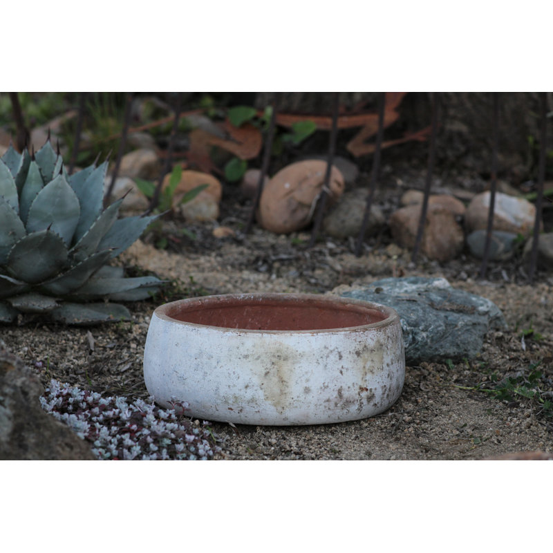 Ensemble de 4 pots de fleurs moyens en terre cuite, façonnés à la main selon la technique toscane - Utilisation intérieure et extérieure