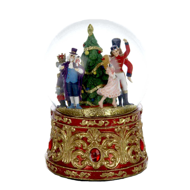 Globe terrestre musical casse-noisette lumineux