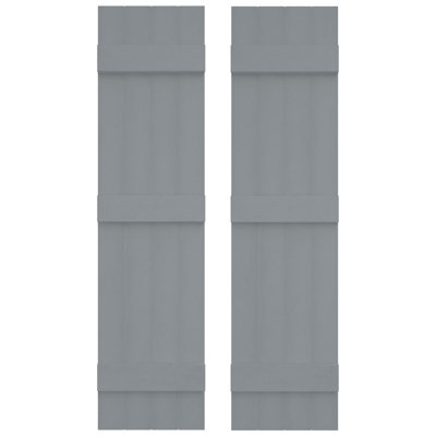 Builders Edge, volets standard à quatre planches jointes (3 lattes), planche-n-latte, comprend des pointes d'installation assorties (par paire)