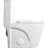 One - Piece Toilet With 1.1/1.6 Dual Flush, Elongated Comfort Height, Soft Close Seat, Good For Residential Use, White Flush Height Toilet, Space Efficient,