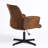 Upholstered Task Chair Cross Leg Vanity Chair Swivel Adjustable Height for Home Office-1901303522