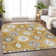Premium Machine Washable Prisco Gold Rug
