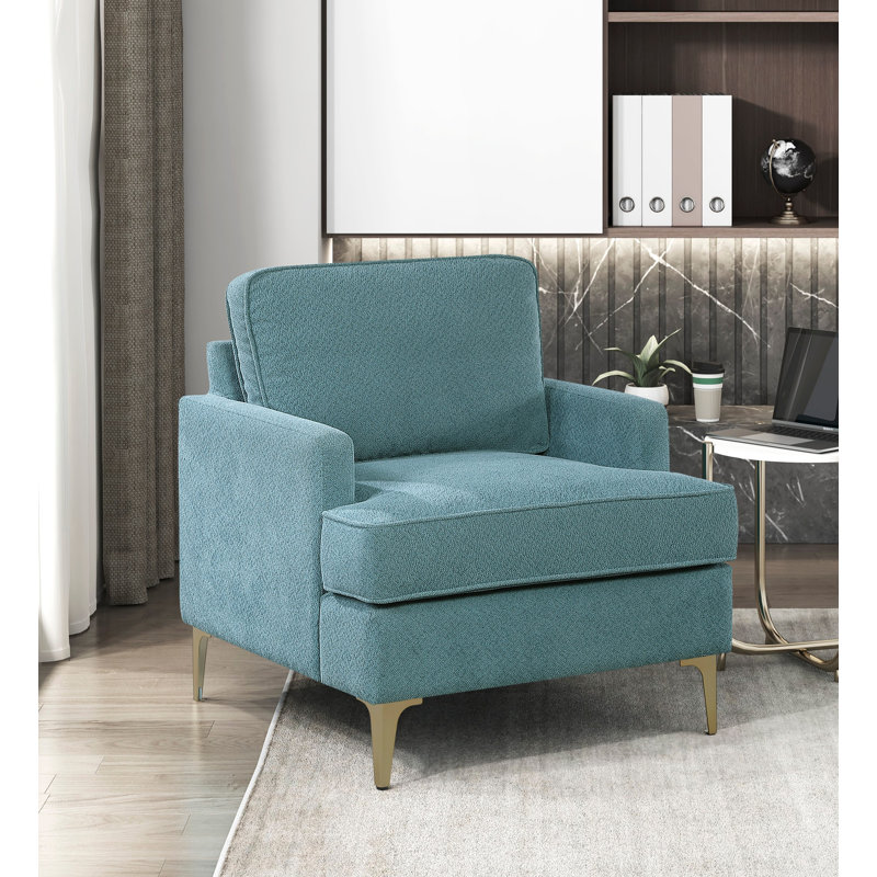 Chaise d'appoint 1pc Chenille, Paon