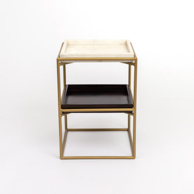 Marble Tray Top End Table