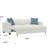White Pop-Up Sleeper Sofa