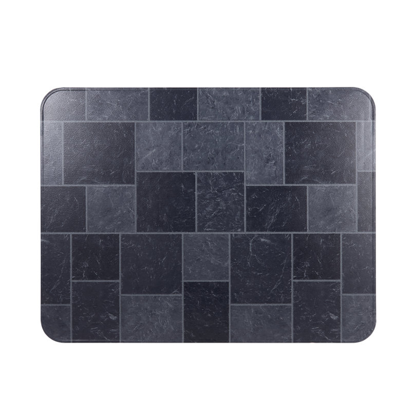 Protège-sol pour poêle Antinarelli, Noir, H 0,625 po x l 40 po x P 48 po