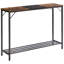 Console, table de vestibule industrielle de 42,1 po, table de canapé étroite avec tablettes, table de canapé-1081978385-1081978861