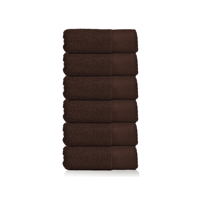 Serviette de toilette 100% coton Hardaway, Chocolat