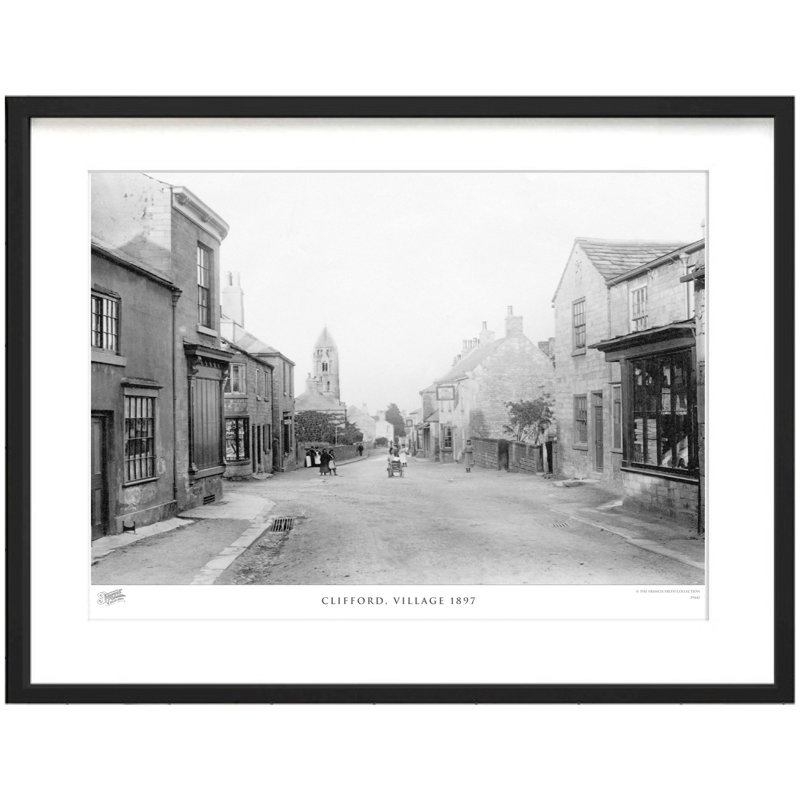 Clifford, Village 1897 - Single Picture Frame Print, 45cm H x 60cm W x 2.3cm D