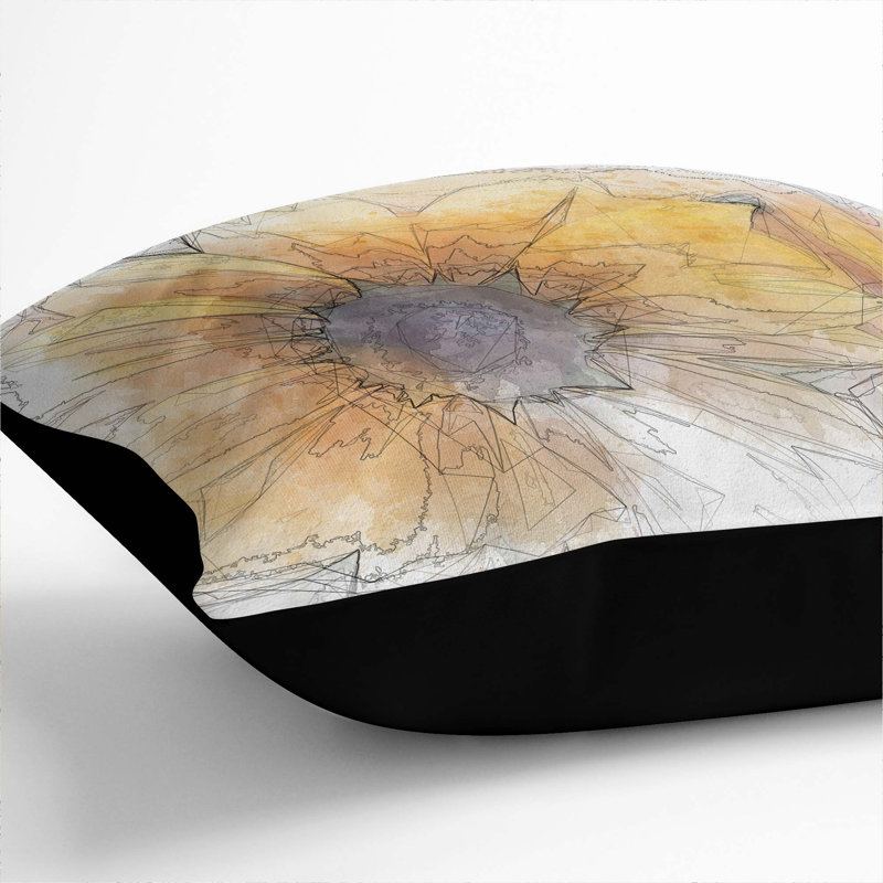 Square Throw Cushion, 55 x 55 cm, Black