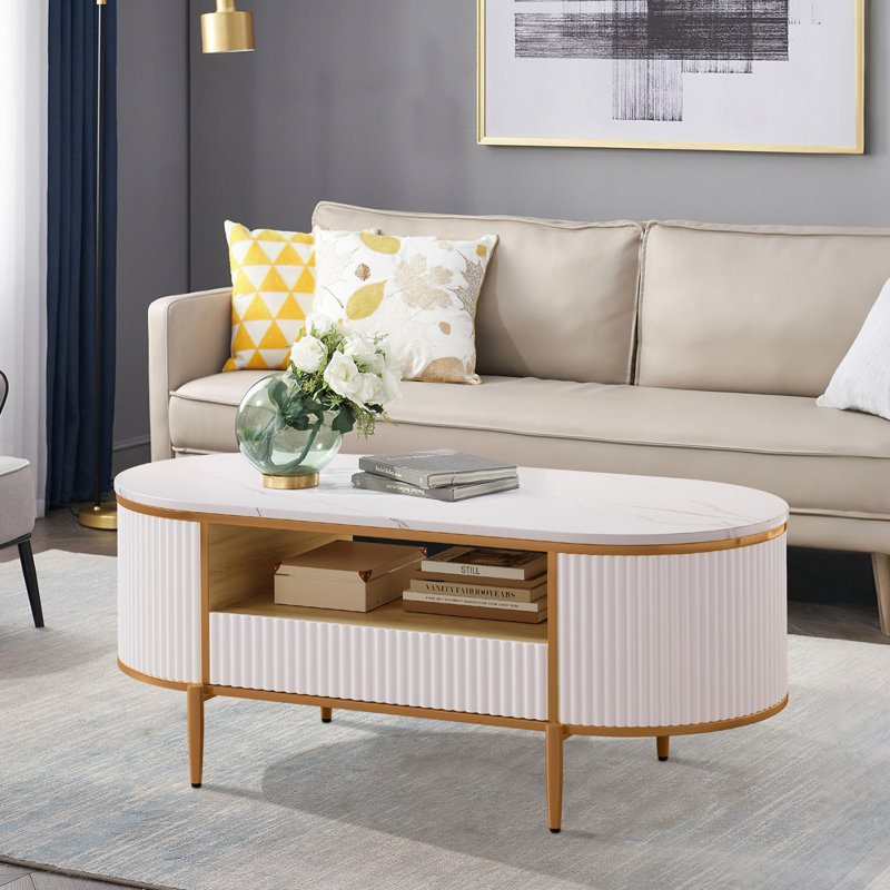 Table basse ovale Modern Luxury