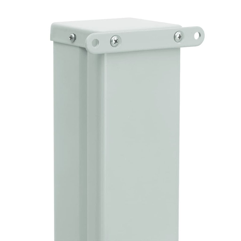 Auvent rétractable en polyester pour terrasse, H 55,1 po x l 196,9 po