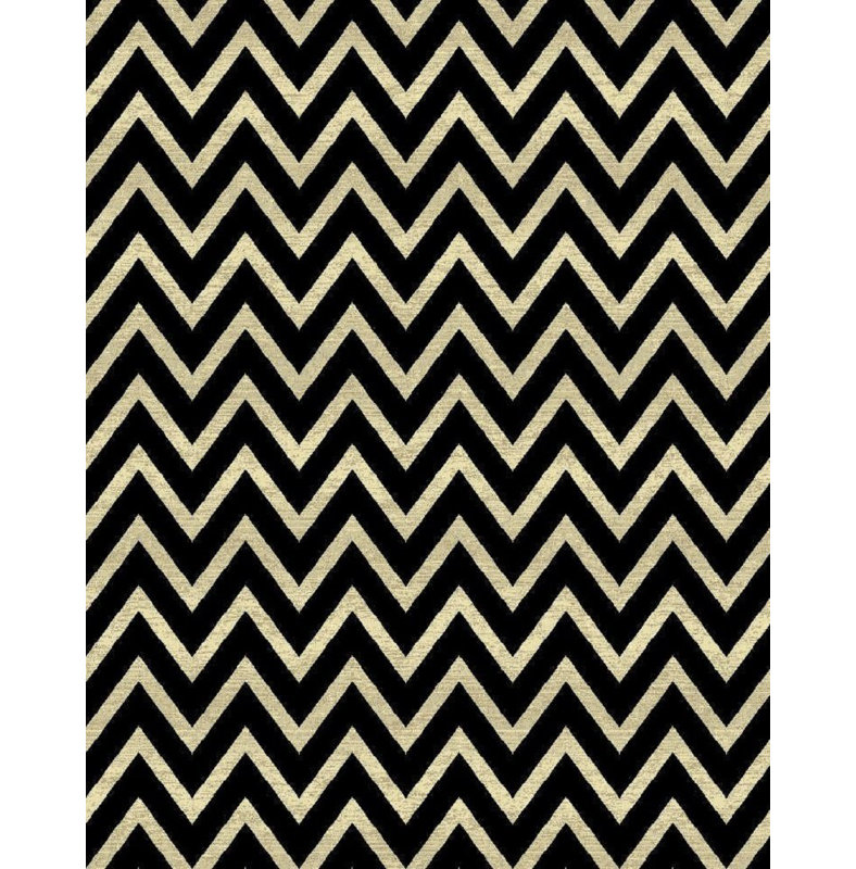 Tapis noir / crème Orkney Hill, Rectangle 3 pi 10 po x 5 pi 3 po