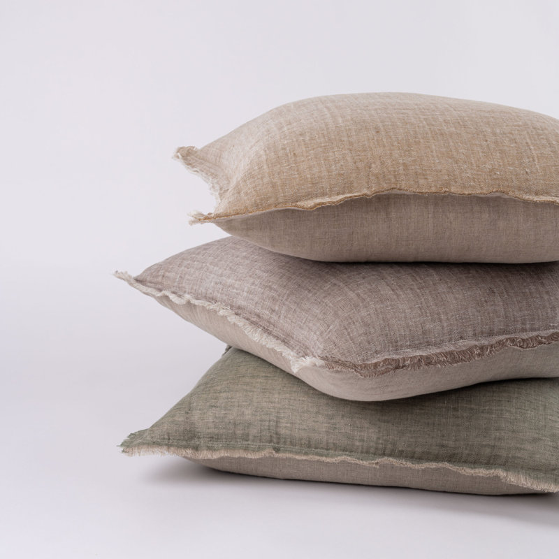 KENT PILLOW, OCHRE/NATURAL, EURO, Kale