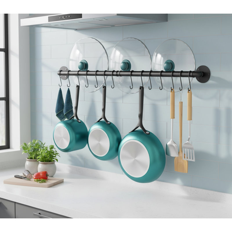 Metal Wall Mounted Pot Rack