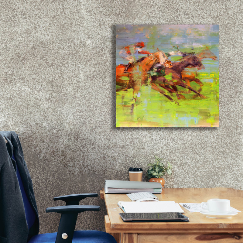  Art mural sur toile 26 po x 26 po «It's Are Coming» par Valtcho Tonov