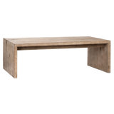 Evie Solid Wood Sled Coffee Table