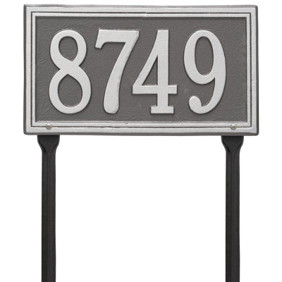 Double Line 1-Line Lawn Address Sign