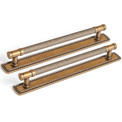 Retro Knurled Non-Slip Handle Backplate（G018）