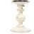 Hosley Set of 2 Antique White Wooden Pillar Candle Holder Country Style 7 Inch High Ideal Gift for Wedding Party Special Occasion or as a Candle Holder
