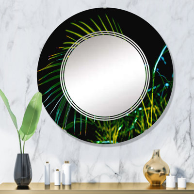 Miroir de salle de bain mural rond