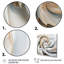 Décoration murale «Fractals Whirling tandis que glam» en or et blanc-249720677-249720674