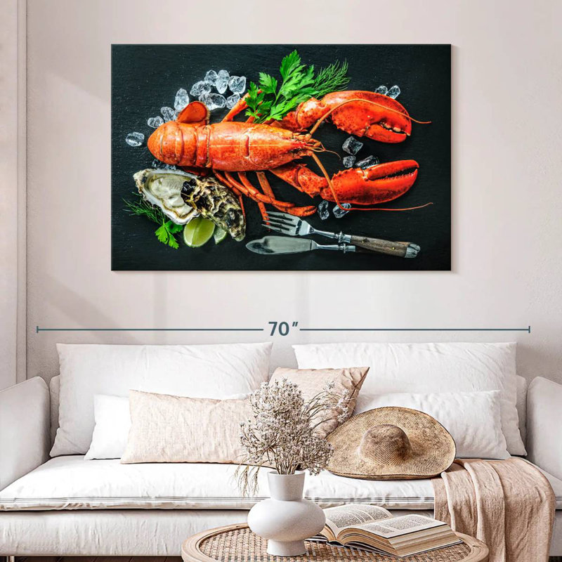 Yarlin Delicious Lobster, 32" H x 48" W