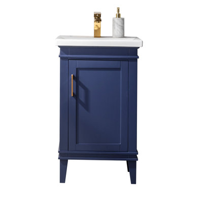Reynaldo 20'' Freestanding Single Bathroom Vanity with Ceramic Top