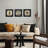 3-Piece Modern Black & Gold Abstract Metal Wall Art Set, Contemporary Home Decor