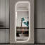 Miroir à DEL 65 po x 21 po avec éclairage à intensité variable 3 couleurs, cuivre argenté de 5 mm, verre brisé, pour salon professionnel, miroir d'entrée