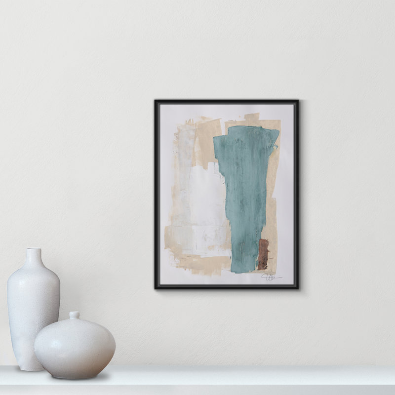 Hubbard Together We Work-II by - Floater Frame Print on Canvas, 25.5" H x 19.5" W x 2" D, Black Framed