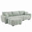 Jadier 110" Modular Boneless Sectional Sofa-728586901