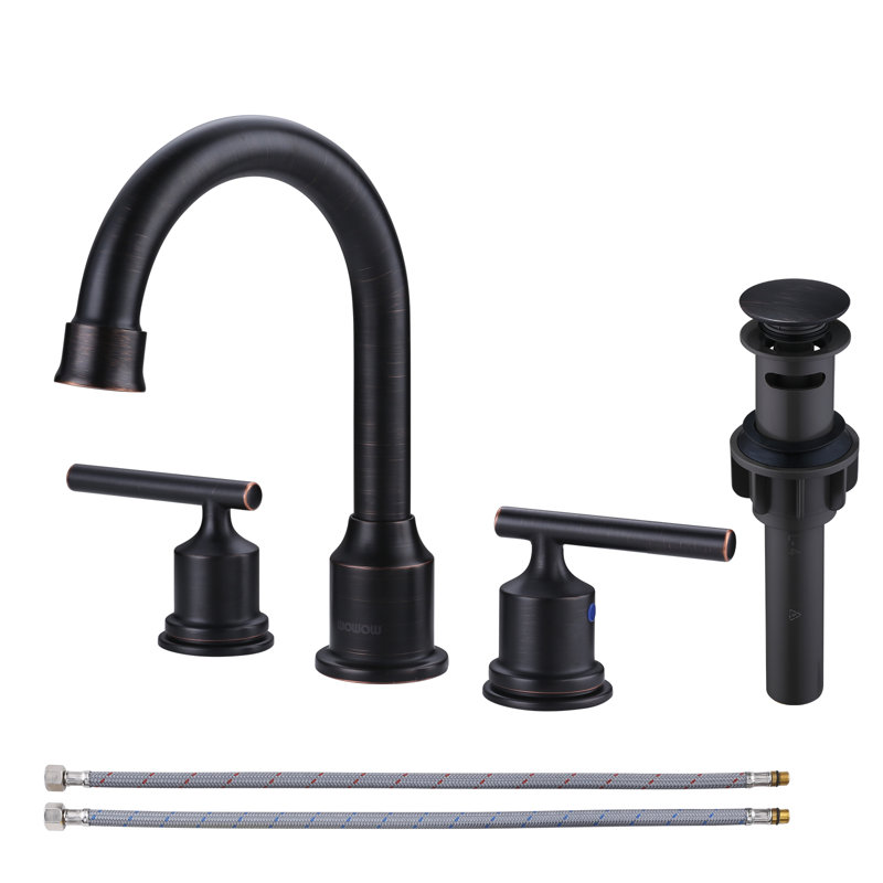 2-handle Bathroom Faucet with Drain Assembly, Oil Rubbed Bronze
