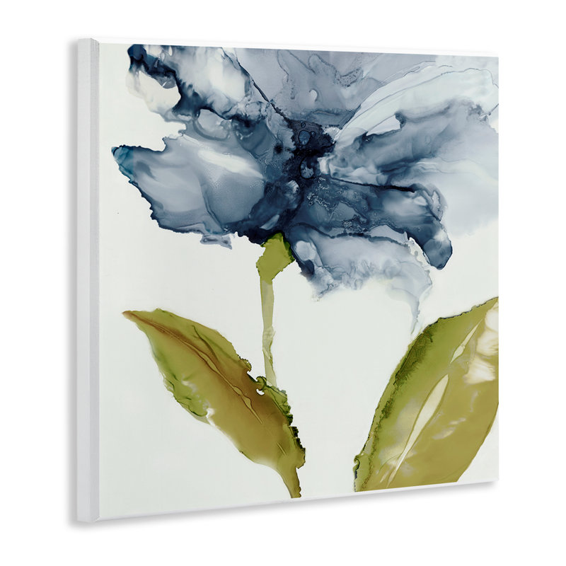 Plaque murale abstraite fleur fluide, design par Jacob Q