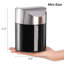 Ensemble de 2 petites poubelles avec couvercle pivotant, poubelle de comptoir en acier inoxydable brossé