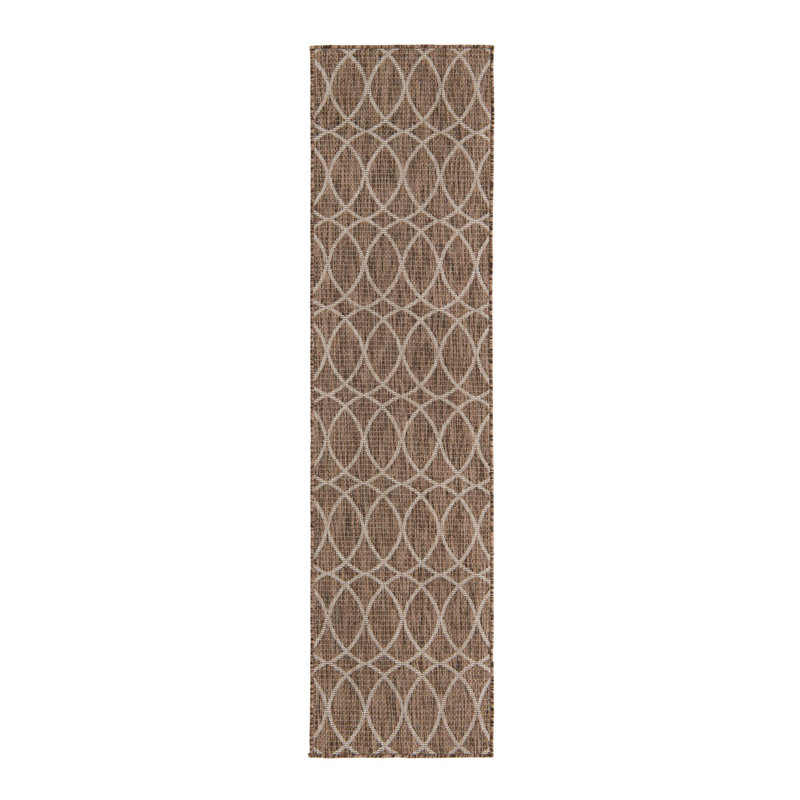 Geometric Indoor / Outdoor Rug, Runner 2' x 7'10"