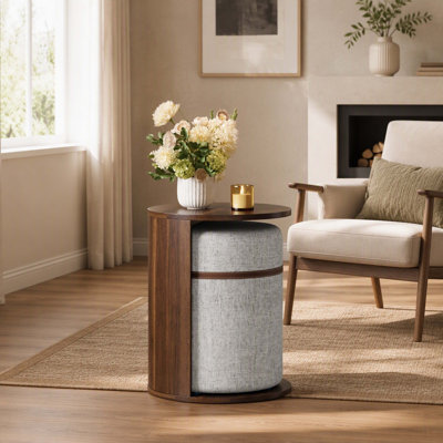 Pull‑Out Multi‑Purpose End Table, Versatile Side Accent Furniture Beside Living‑Room Sofas