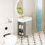 Meuble-lavabo moderne avec lavabo et rangement en céramique 21,6 po 24Vb06-21Mgl, meubles de porte et espace de rangement ouvert organisé